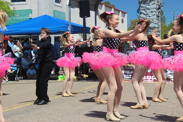 Shot # 2 ) )   our annual Spring Festival in our downtown area.     Studio South Dancers...Grand Daughter in front here :)   She and the first Dancer (shot # 1) are cousins,  belonging to my two sons 