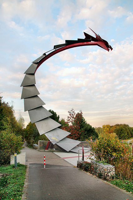 Drachenbrücke (Halde Hoheward, Recklinghausen-Hochlarmark) / 15.10.2018