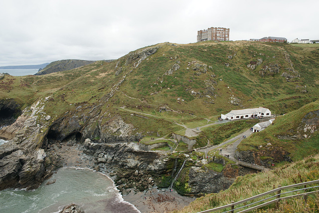 Looking Towards The Camelot Hotel