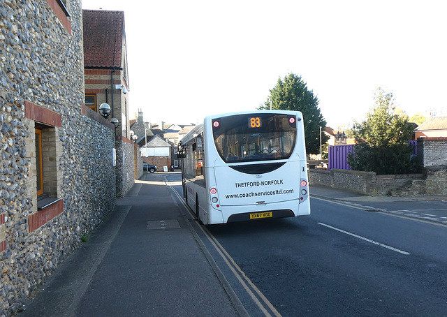 Coach Services Limited YX67 VGG in Thetford - 17 Apr 2025 (P1200781) Coach Services Limited YX67 VGG in Thetford - 17 Apr 2025 (P1200781)