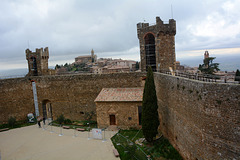 Italy, Toscana, Northern Bastions of the Fortress of Montalcino