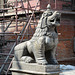 Kathmandu, Fantastic Lion Statue on Durbar Square