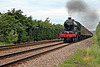 Stanier LMS class 6P Jubilee 45562 ALBERTA (45699 GALATEA) with 1Z27 16.41 Scarborough - Carnforth The Scarborough Spa Express at Meads Lane Crossing 10th June 2021.(steam as far as York)