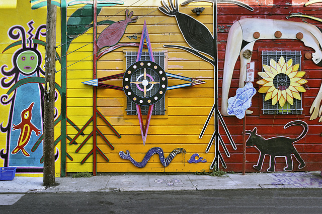 Three Sacred Colours – Balmy Alley, Mission District, San Francisco, California