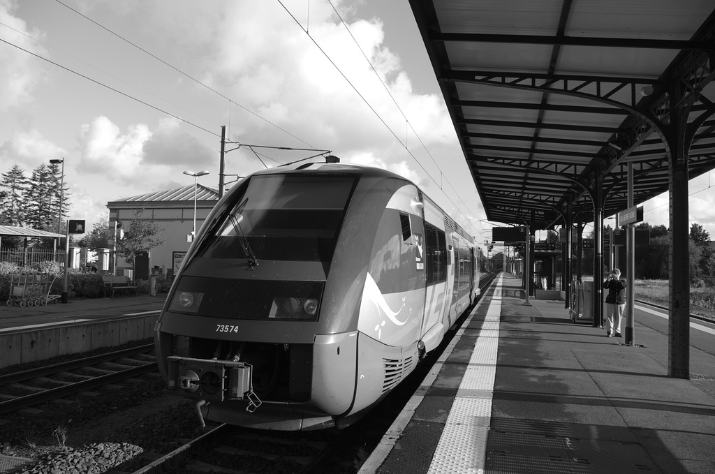 French Local Train at Gare de Dol de Bretagne
