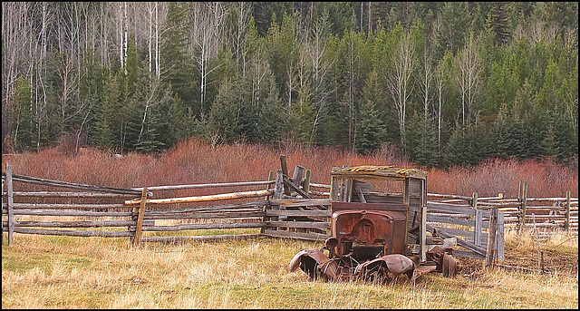 Old Klunker east of Lac La Hache, BC