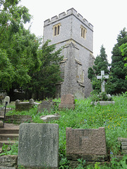 west wickham church, bromley, london (1) tower rebuilt 1847