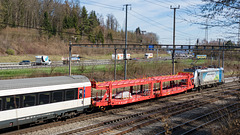 230322 Othmarsingen BR187 BLS porte-autos