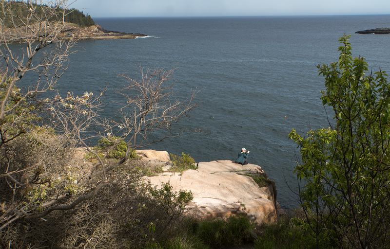 Sun on outcropping