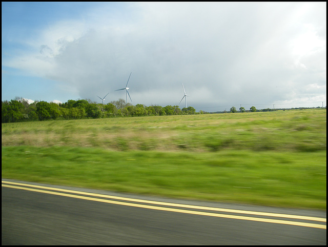 wind  turbines near Perry