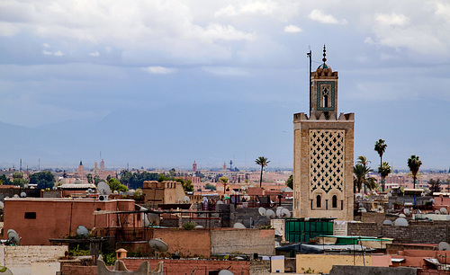 A View over Marrakesh on a cloudy Day