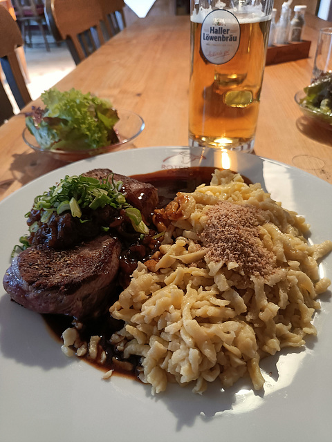 Rostbraten mit Spätzle