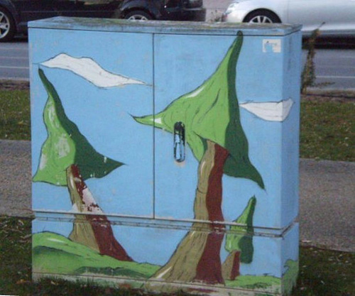 Electricity box.