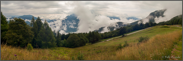 Auffahrt zum Monte Bondone