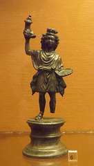 Bronze Lar Statuette in the Naples Archaeological Museum, July 2012