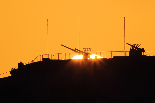 Winter sunrise at The Nothe Fort