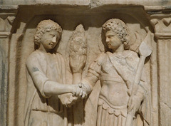 Detail of the Aedicula for Aglibol and Malakbel in the Metropolitan Museum of Art, June 2019