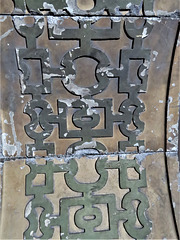 chelsea old church, london (76) soffit of arch canopy of c16 tomb of richard jervoise +1563