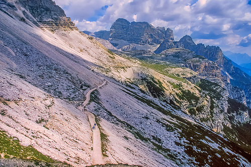 View from Rifugio Auronzo - 2330 m