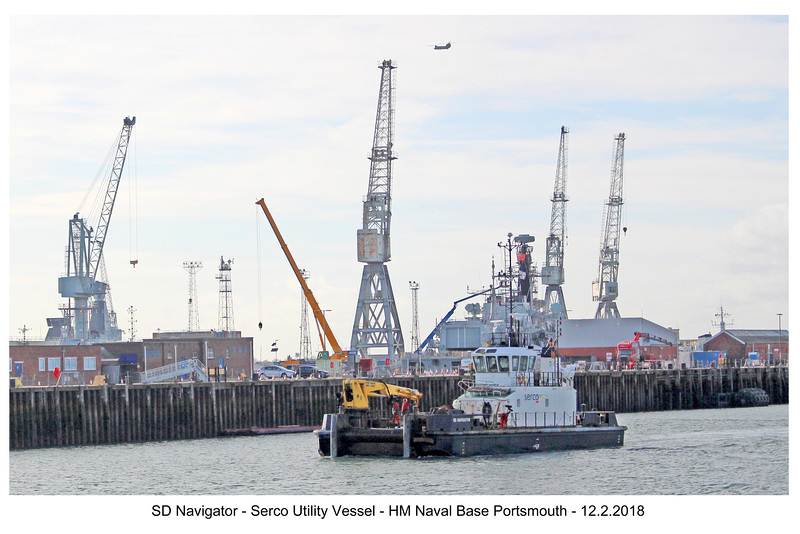 SD Navigator Serco Utility Vessel HMNB Portsmouth 12 2 2018