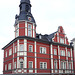 Das Rathaus von Schleiz jetzt in Rot