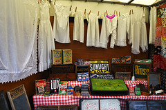 Clothes around the walls!