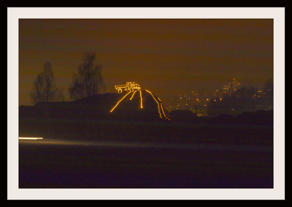 Weihnachts Dekoration der  Baufirma Eckert in Beringen Engi Kt Schaffhausen