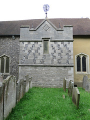 west wickham church, bromley, london (10) detail of c19 organ chamber by sedding 1889