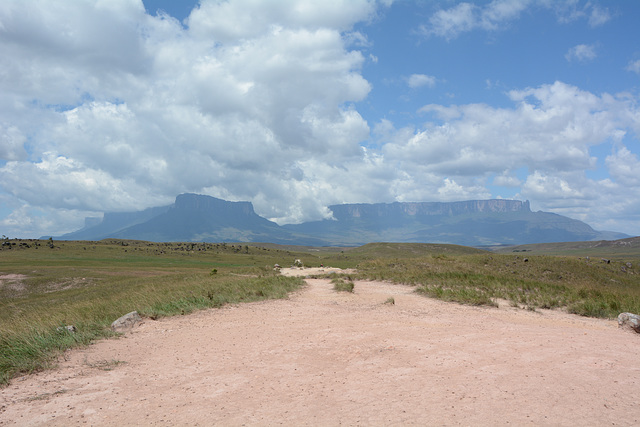 Venezuela, Wide Road at the Beginning of the Way to Roraima