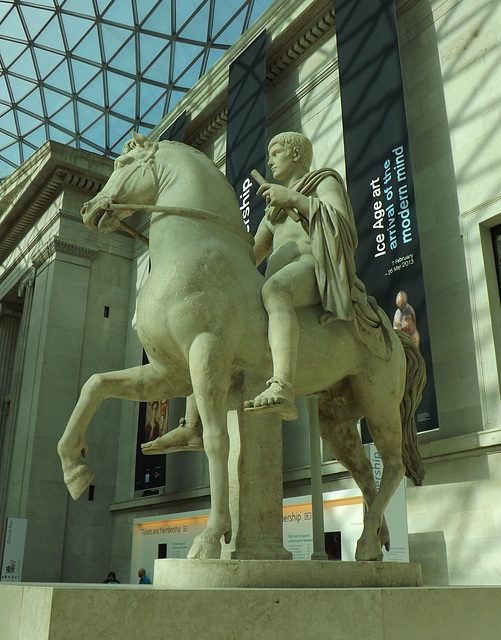 Marble Statue of a Youth on Horseback in the British Museum, April 2013