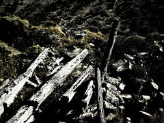 Fence and rock rubble