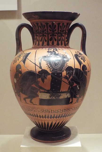 Black Figure Neck-Amphora Attributed to the Leagros Group in the Virginia Museum of Fine Arts, June 2018