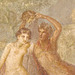 Detail of a Wall Painting with Perseus and Andromeda from the Insula Occidentalis in Pompeii in the Naples Archaeological Museum, June 2013