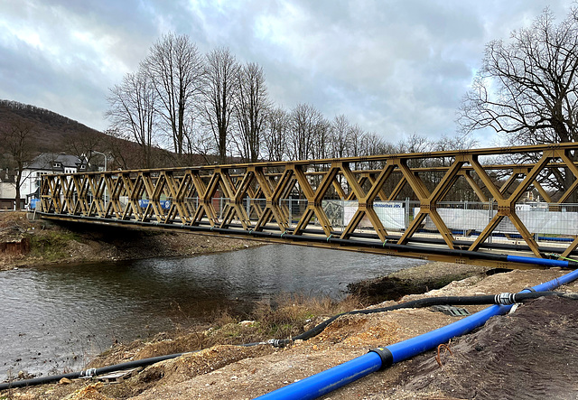 Behelfsbrücke an der Landgrafenstraße