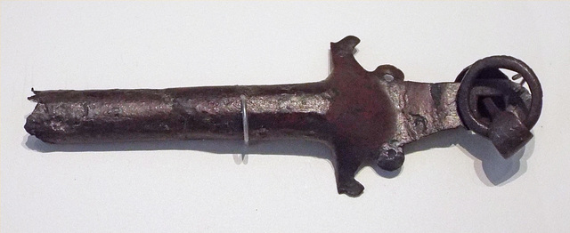 Iberian Shield Handgrip in the Archaeological Museum of Madrid, October 2022
