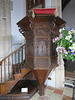 aldeburgh church, suffolk (3)   c17 pulpit 1632