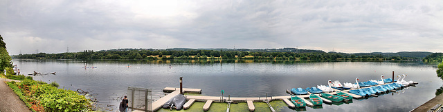 Kemnader See, Blick von der Anlegestelle Oveney - Panorama