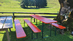 Tische und Bänke