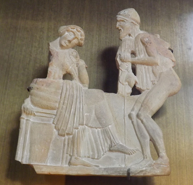 Relief with Ulysses and Penelope in the Louvre, June 2013