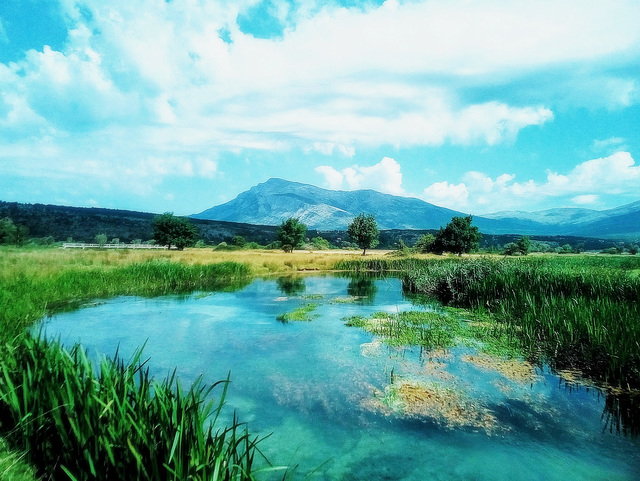 A landscape under Dinara mountain A landscape under Dinara mountain