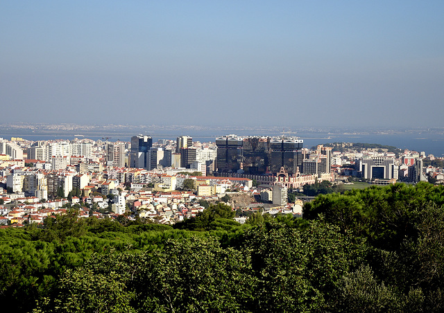 Lisbon,  between  Forest Park and the Tagus River