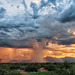 Sunset Rain Shaft