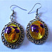 Yellow and purple earrings