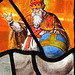 chelsea old church, london (60)god wearing a papal crown and holding the biggest orb in the universe, detail of garden of gethsemane flemish? c16 glass
