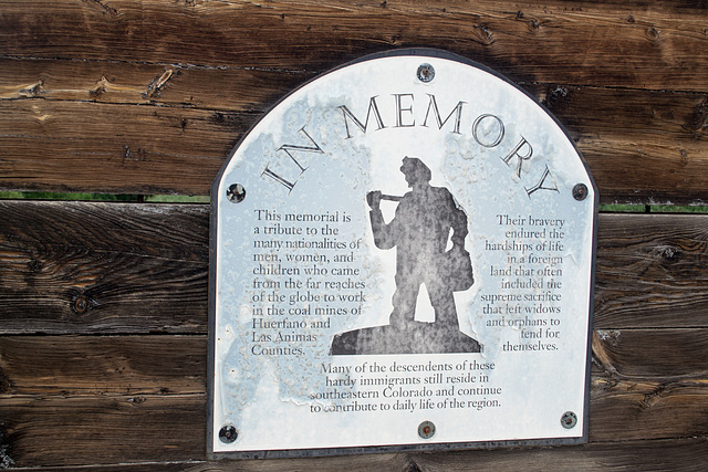 Cokedale Historic Dist, CO miner memorial  (# 0055)