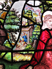 chelsea old church, london (59) garden of gethsemane flemish? c16 glass