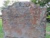 aldeburgh church, suffolk (66) skull on c18 tombstone of william masterton +1733, master and mariner
