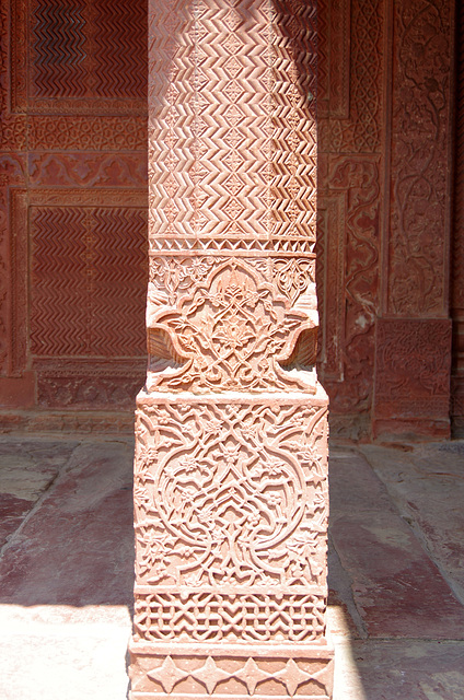 Carved pillar