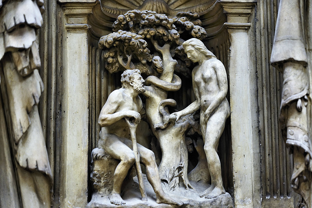 Adam and Eve with the Serpent – Weston Cast Court, Victoria and Albert Museum, South Kensington, London, England