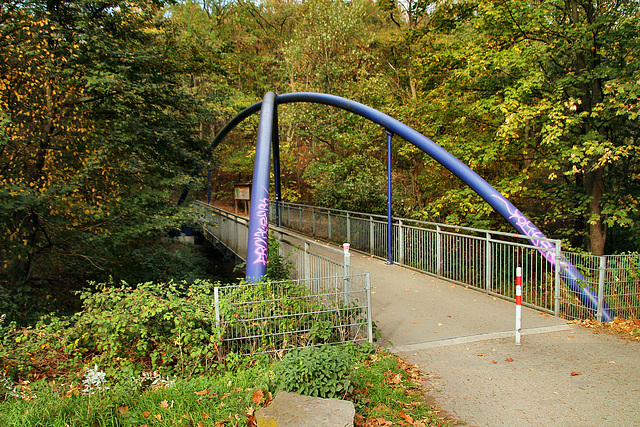 Brücke zur Halde Hoppenbruch (Herten) / 15.10.2018